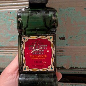 Vintage Avon, green glass "Straight Eight Racer", Grandpacore old school novelty